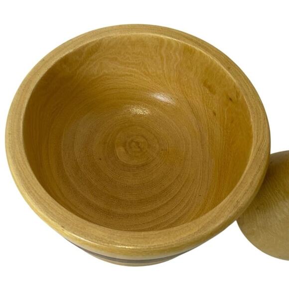 WOODEN MORTAR/PESTLE MADE IN PERU HERBS GRINDER SPICE KITCHENWARE VERSATILE - Picture 10 of 13